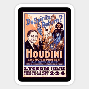 Vintage Houdini/ Halloween Sticker